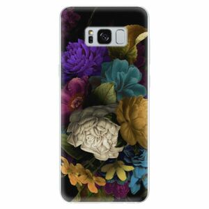 Odolné silikonové pouzdro iSaprio - Dark Flowers - Samsung Galaxy S8 obraz