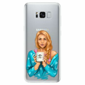 Odolné silikonové pouzdro iSaprio - Coffe Now - Redhead - Samsung Galaxy S8 obraz