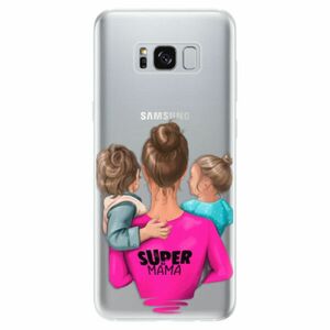 Odolné silikonové pouzdro iSaprio - Super Mama - Boy and Girl - Samsung Galaxy S8 obraz