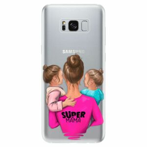 Odolné silikonové pouzdro iSaprio - Super Mama - Two Girls - Samsung Galaxy S8 obraz