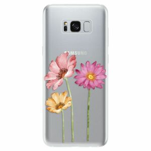 Odolné silikonové pouzdro iSaprio - Three Flowers - Samsung Galaxy S8 obraz