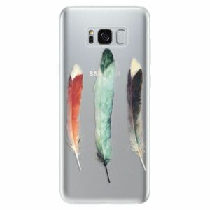 Odolné silikonové pouzdro iSaprio - Three Feathers - Samsung Galaxy S8 obraz
