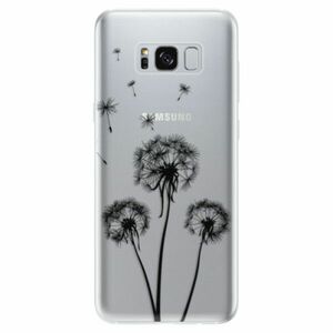 Odolné silikonové pouzdro iSaprio - Three Dandelions - black - Samsung Galaxy S8 obraz