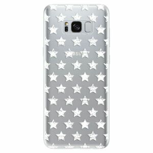 Odolné silikonové pouzdro iSaprio - Stars Pattern - white - Samsung Galaxy S8 obraz
