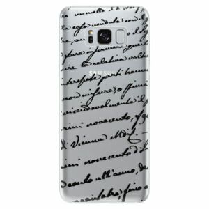Odolné silikonové pouzdro iSaprio - Handwriting 01 - black - Samsung Galaxy S8 obraz