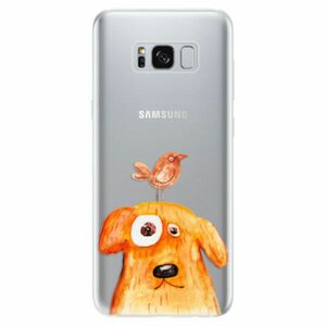 Odolné silikonové pouzdro iSaprio - Dog And Bird - Samsung Galaxy S8 obraz
