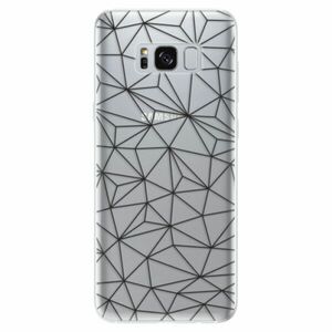 Odolné silikonové pouzdro iSaprio - Abstract Triangles 03 - black - Samsung Galaxy S8 obraz