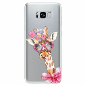 Odolné silikonové pouzdro iSaprio - Lady Giraffe - Samsung Galaxy S8 obraz