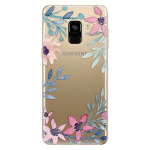 Odolné silikonové pouzdro iSaprio - Leaves and Flowers - Samsung Galaxy A8 2018 obraz