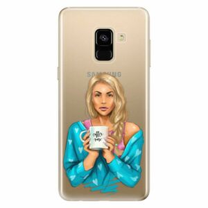 Odolné silikonové pouzdro iSaprio - Coffe Now - Blond - Samsung Galaxy A8 2018 obraz