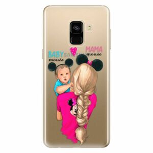 Odolné silikonové pouzdro iSaprio - Mama Mouse Blonde and Boy - Samsung Galaxy A8 2018 obraz
