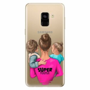 Odolné silikonové pouzdro iSaprio - Super Mama - Boy and Girl - Samsung Galaxy A8 2018 obraz
