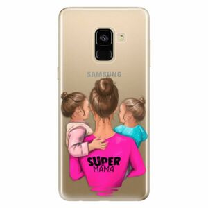 Odolné silikonové pouzdro iSaprio - Super Mama - Two Girls - Samsung Galaxy A8 2018 obraz