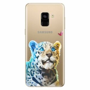 Odolné silikonové pouzdro iSaprio - Leopard With Butterfly - Samsung Galaxy A8 2018 obraz
