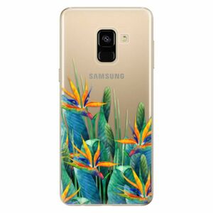 Odolné silikonové pouzdro iSaprio - Exotic Flowers - Samsung Galaxy A8 2018 obraz