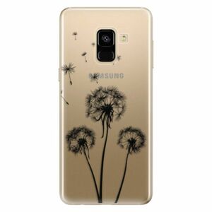Odolné silikonové pouzdro iSaprio - Three Dandelions - black - Samsung Galaxy A8 2018 obraz
