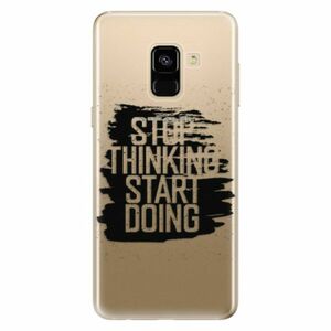 Odolné silikonové pouzdro iSaprio - Start Doing - black - Samsung Galaxy A8 2018 obraz