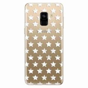Odolné silikonové pouzdro iSaprio - Stars Pattern - white - Samsung Galaxy A8 2018 obraz