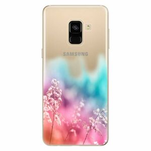 Odolné silikonové pouzdro iSaprio - Rainbow Grass - Samsung Galaxy A8 2018 obraz