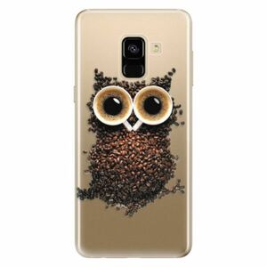Odolné silikonové pouzdro iSaprio - Owl And Coffee - Samsung Galaxy A8 2018 obraz