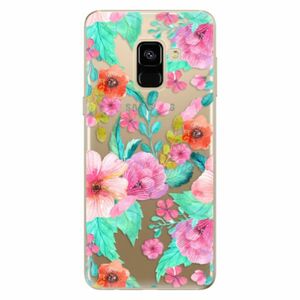 Odolné silikonové pouzdro iSaprio - Flower Pattern 01 - Samsung Galaxy A8 2018 obraz