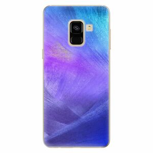 Odolné silikonové pouzdro iSaprio - Purple Feathers - Samsung Galaxy A8 2018 obraz