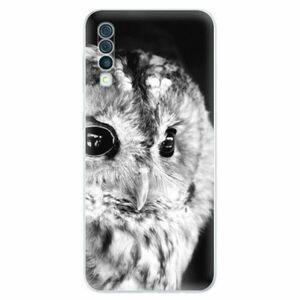 Odolné silikonové pouzdro iSaprio - BW Owl - Samsung Galaxy A50 obraz