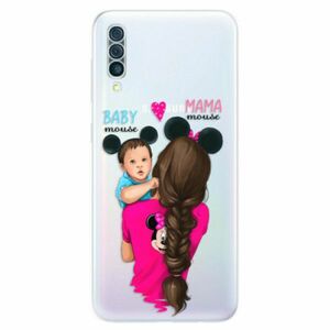 Odolné silikonové pouzdro iSaprio - Mama Mouse Brunette and Boy - Samsung Galaxy A50 obraz