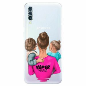 Odolné silikonové pouzdro iSaprio - Super Mama - Boy and Girl - Samsung Galaxy A50 obraz
