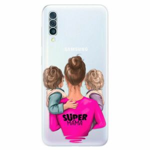 Odolné silikonové pouzdro iSaprio - Super Mama - Two Boys - Samsung Galaxy A50 obraz