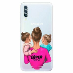 Odolné silikonové pouzdro iSaprio - Super Mama - Two Girls - Samsung Galaxy A50 obraz
