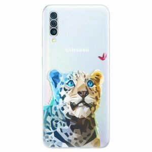 Odolné silikonové pouzdro iSaprio - Leopard With Butterfly - Samsung Galaxy A50 obraz
