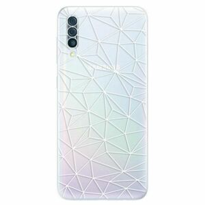 Odolné silikonové pouzdro iSaprio - Abstract Triangles 03 - white - Samsung Galaxy A50 obraz