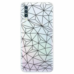 Odolné silikonové pouzdro iSaprio - Abstract Triangles 03 - black - Samsung Galaxy A50 obraz