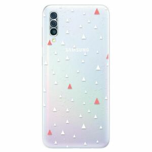 Odolné silikonové pouzdro iSaprio - Abstract Triangles 02 - white - Samsung Galaxy A50 obraz