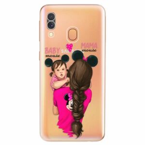 Odolné silikonové pouzdro iSaprio - Mama Mouse Brunette and Girl - Samsung Galaxy A40 obraz