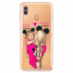 Odolné silikonové pouzdro iSaprio - Mama Mouse Blond and Girl - Samsung Galaxy A40 obraz