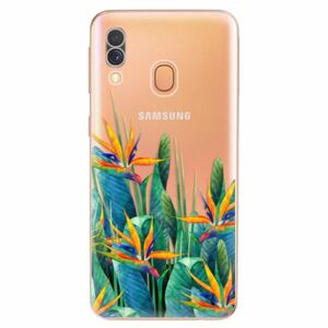 Odolné silikonové pouzdro iSaprio - Exotic Flowers - Samsung Galaxy A40 obraz