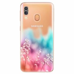 Odolné silikonové pouzdro iSaprio - Rainbow Grass - Samsung Galaxy A40 obraz