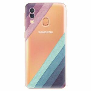 Odolné silikonové pouzdro iSaprio - Glitter Stripes 01 - Samsung Galaxy A40 obraz
