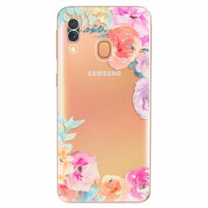 Odolné silikonové pouzdro iSaprio - Flower Brush - Samsung Galaxy A40 obraz