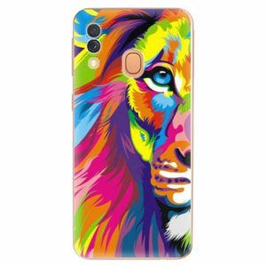 Odolné silikonové pouzdro iSaprio - Rainbow Lion - Samsung Galaxy A40 obraz