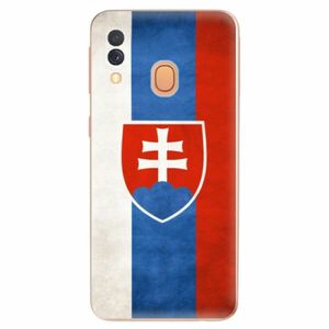 Odolné silikonové pouzdro iSaprio - Slovakia Flag - Samsung Galaxy A40 obraz