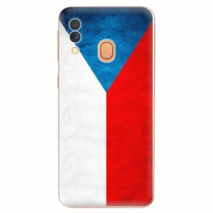 Odolné silikonové pouzdro iSaprio - Czech Flag - Samsung Galaxy A40 obraz