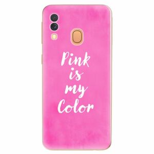 Odolné silikonové pouzdro iSaprio - Pink is my color - Samsung Galaxy A40 obraz