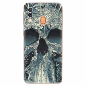 Odolné silikonové pouzdro iSaprio - Abstract Skull - Samsung Galaxy A40 obraz