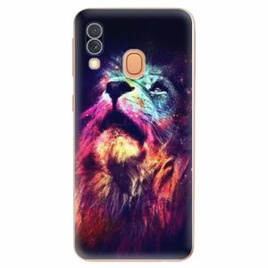 Odolné silikonové pouzdro iSaprio - Lion in Colors - Samsung Galaxy A40 obraz