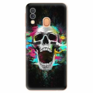 Odolné silikonové pouzdro iSaprio - Skull in Colors - Samsung Galaxy A40 obraz