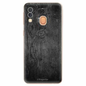 Odolné silikonové pouzdro iSaprio - Black Wood 13 - Samsung Galaxy A40 obraz