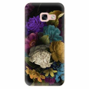 Odolné silikonové pouzdro iSaprio - Dark Flowers - Samsung Galaxy A3 2017 obraz